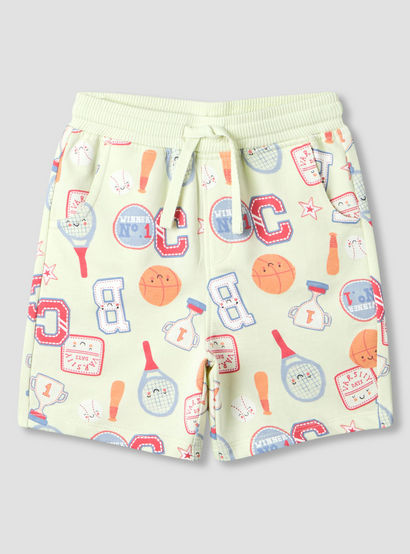 Set of 3 Juniors Round Neck Short Sleeve T-shirt and Shorts Set with Print-baby-boys-clothing-setsandcoords-image-5
