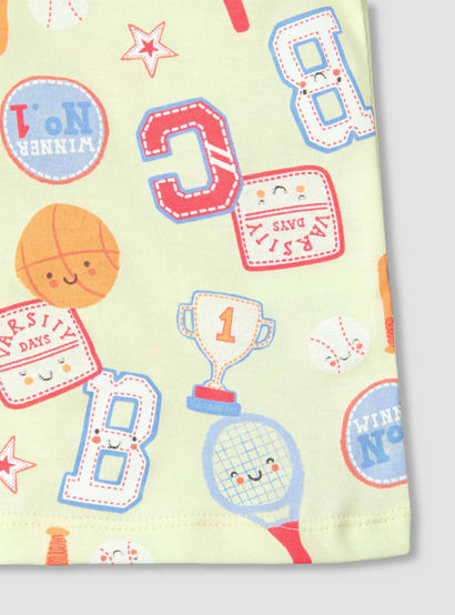 Set of 3 Juniors Round Neck Short Sleeve T-shirt and Shorts Set with Print-baby-boys-clothing-setsandcoords-image-7