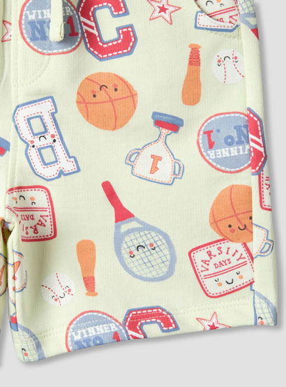 Set of 3 Juniors Round Neck Short Sleeve T-shirt and Shorts Set with Print-baby-boys-clothing-setsandcoords-image-9