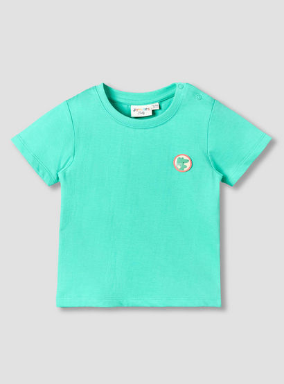 Juniors Crew Neck Short Sleeves T-shirt and Dungaree Set with Safari Print-baby-boys-clothing-setsandcoords-image-5
