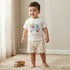 Juniors Crew Neck Short Sleeves T-shirt and Shorts Set with Print - Multicolour / 18-24 mths