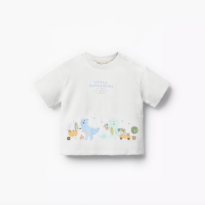 Juniors Crew Neck Short Sleeves T-shirt and Shorts Set with Print