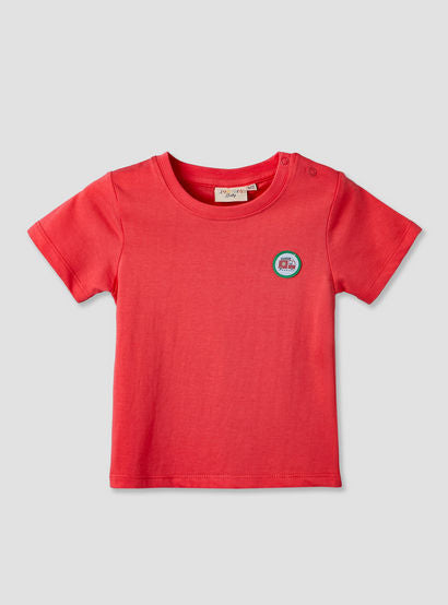 Juniors Crew Neck Short Sleeves T-shirt and Dungaree Set with Vehicle Print-baby-boys-clothing-setsandcoords-image-4