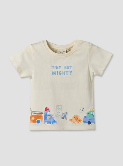 Set of 3 Juniors Round Neck Short Sleeves T-shirt and Shorts Set with Applique Detail-baby-boys-clothing-setsandcoords-image-3