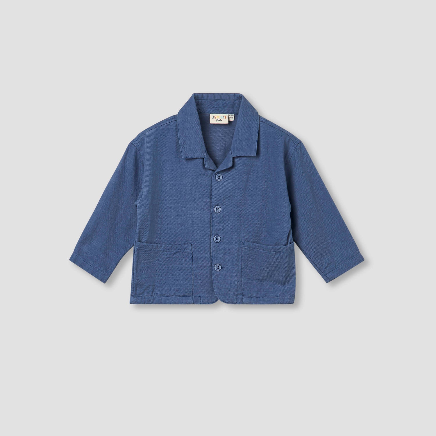Juniors Camp Collar Long Sleeves Shirt and Pants Set with Pockets