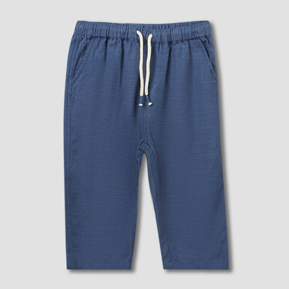Juniors Camp Collar Long Sleeves Shirt and Pants Set with Pockets