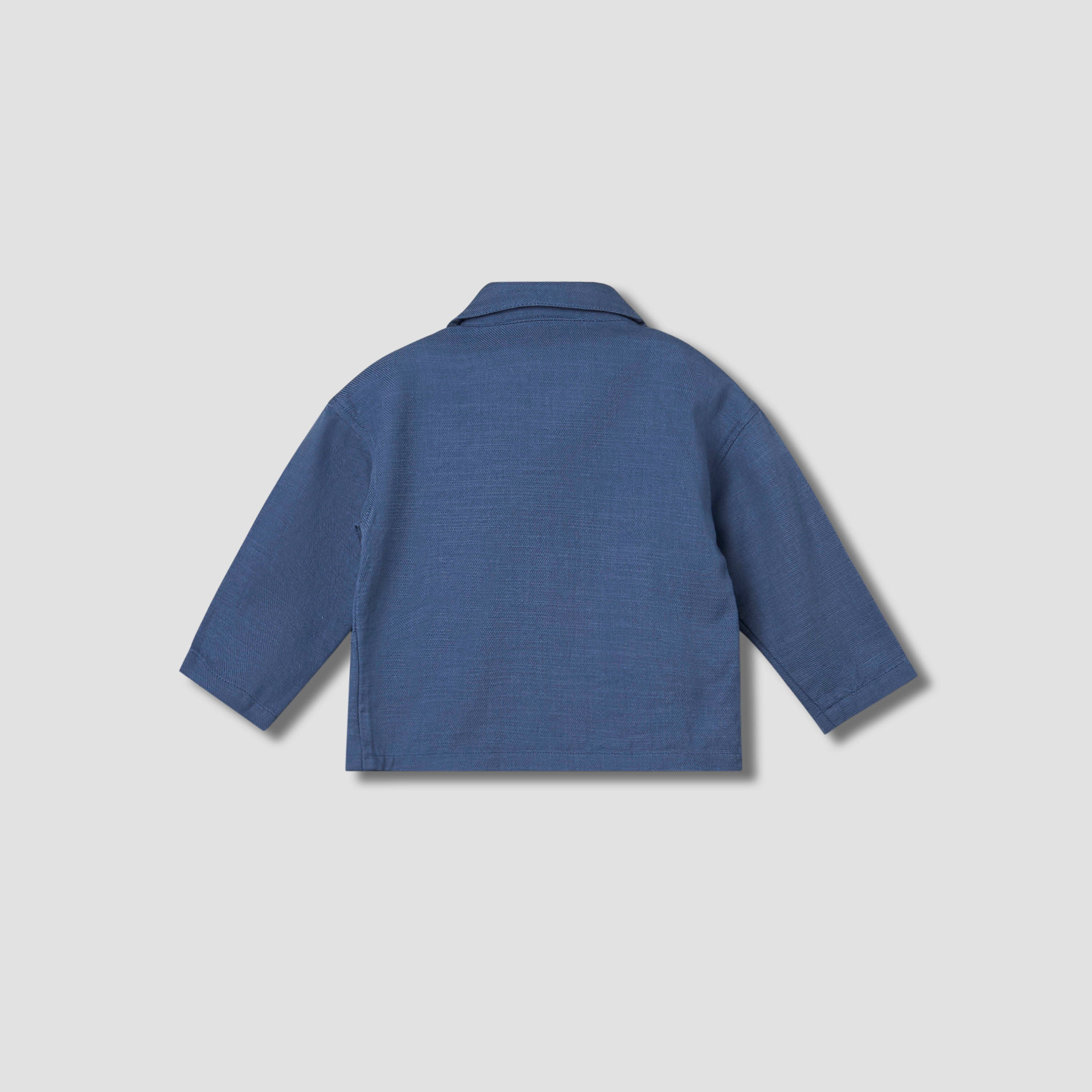Juniors Camp Collar Long Sleeves Shirt and Pants Set with Pockets