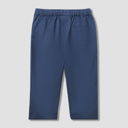 Juniors Camp Collar Long Sleeves Shirt and Pants Set with Pockets