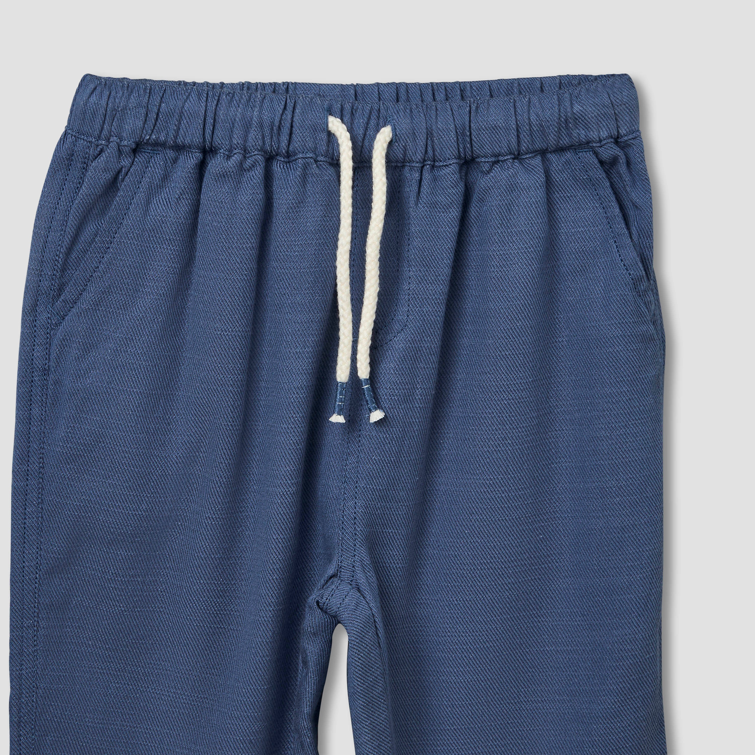 Juniors Camp Collar Long Sleeves Shirt and Pants Set with Pockets