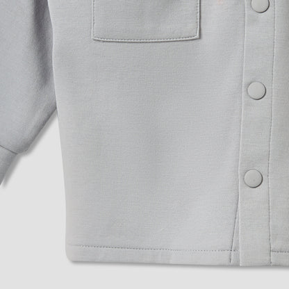 Juniors Collared Neck Long Sleeve Shirt and Pants Set with Pockets