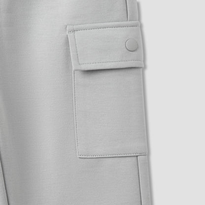 Juniors Collared Neck Long Sleeve Shirt and Pants Set with Pockets