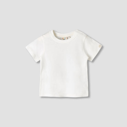 Juniors Round Neck Short Sleeve T-shirt and Dungaree Set with Cap