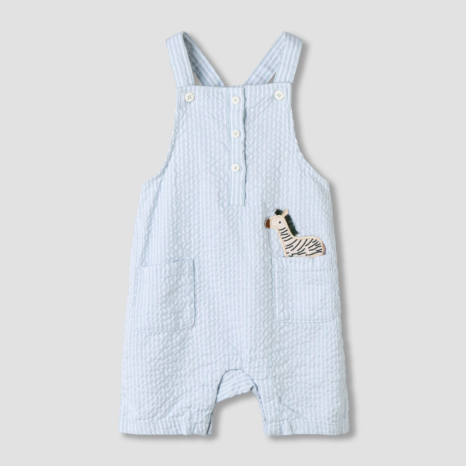 Juniors Round Neck Short Sleeve T-shirt and Dungaree Set with Cap