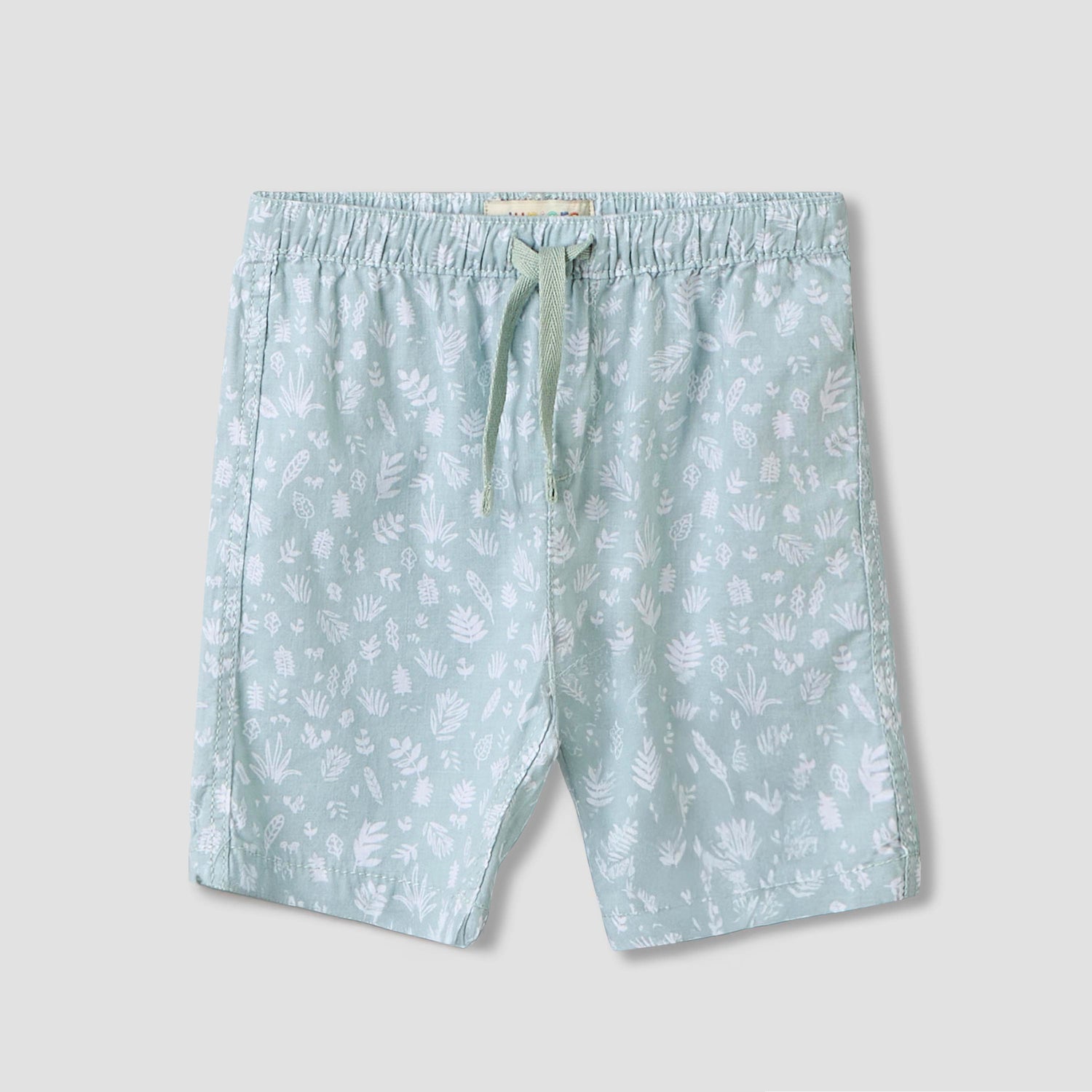 Juniors Collared Short Sleeves Shirt and Shorts Set with Print