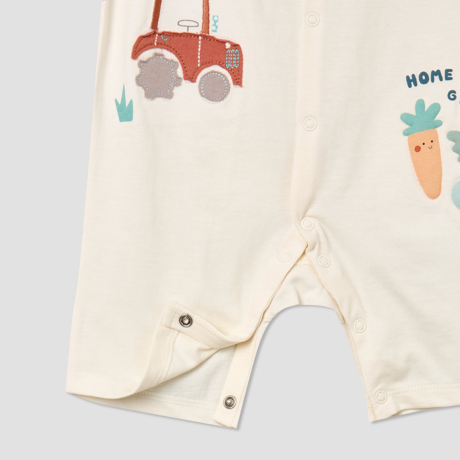 Pack of 2 Juniors Crew Neck Short Sleeves Romper with Fun Print