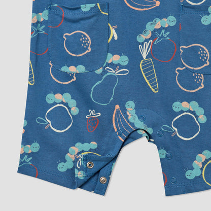 Pack of 2 Juniors Crew Neck Short Sleeves Romper with Fun Print