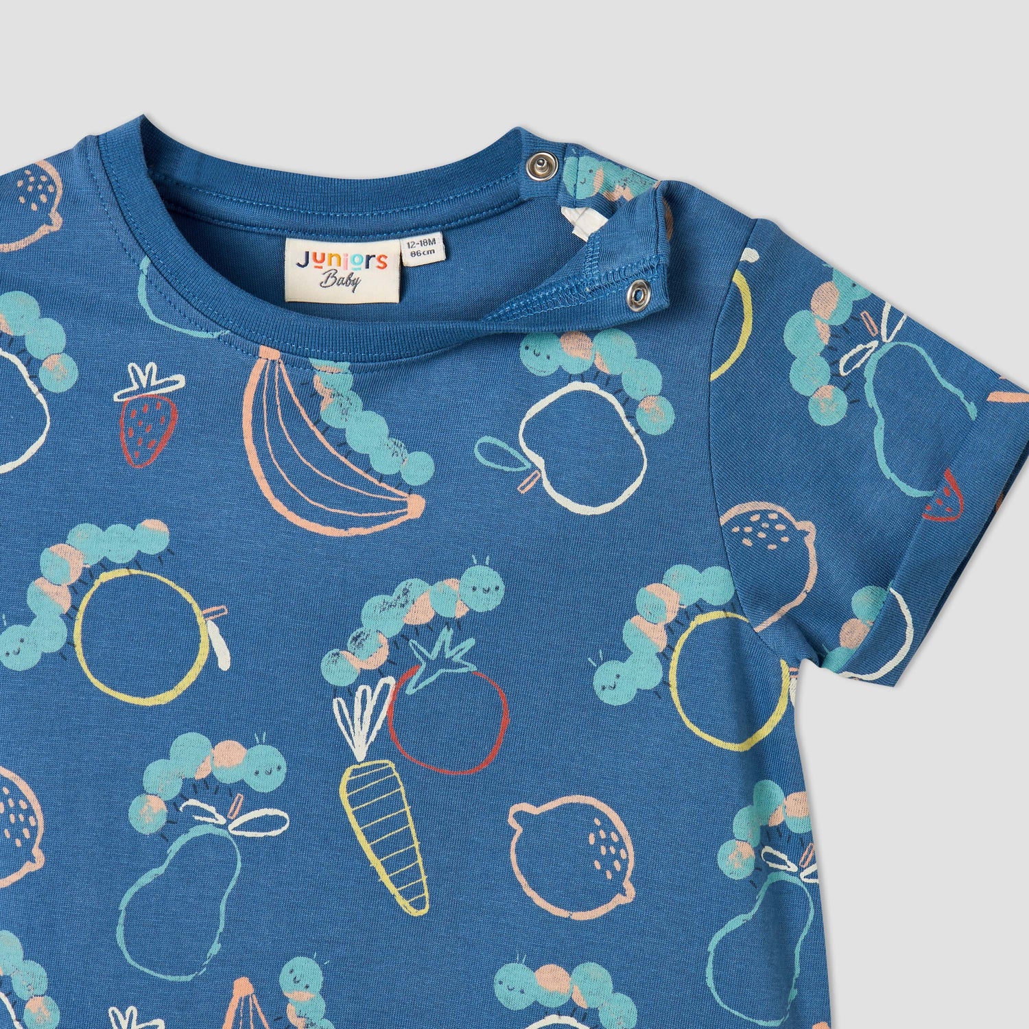 Pack of 2 Juniors Crew Neck Short Sleeves Romper with Fun Print