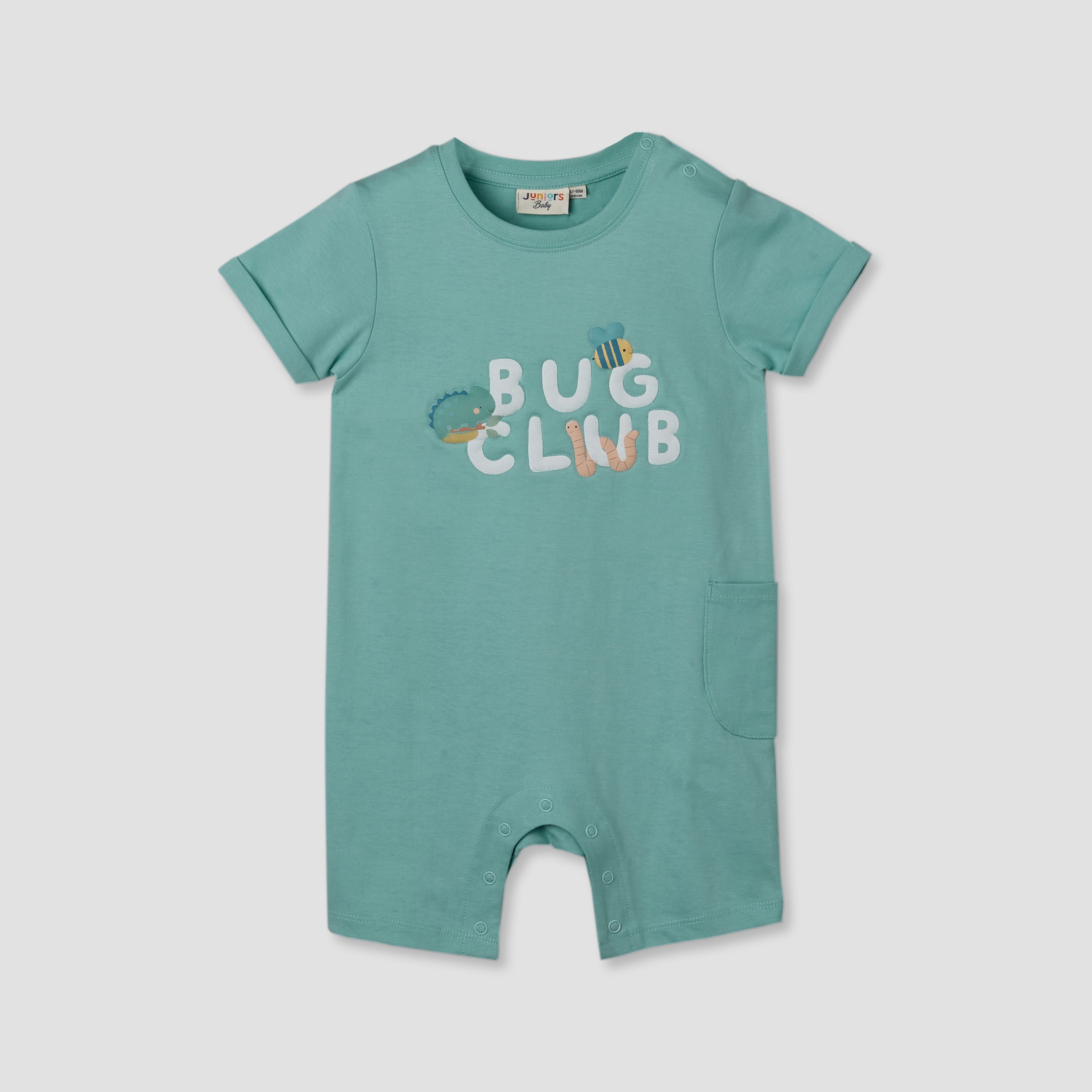 Pack of 2 Juniors Crew Neck Short Sleeves Romper with Fun Print