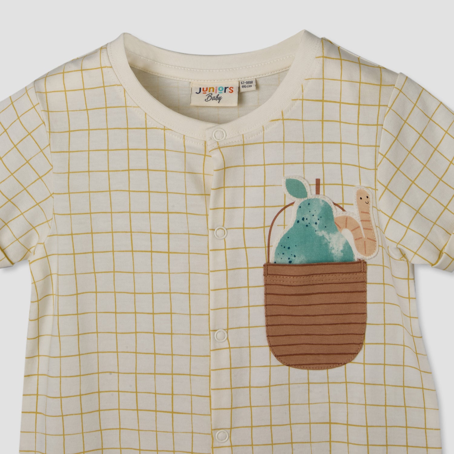 Pack of 2 Juniors Crew Neck Short Sleeves Romper with Fun Print
