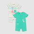 Pack of 2 Juniors Round Neck Short Sleeves Romper with Applique Detail - Multicolour / 12-18 mths