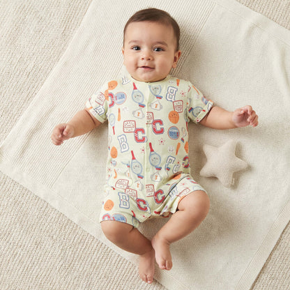 Pack of 2 Juniors Round Neck Short Sleeve Romper with Pockets
