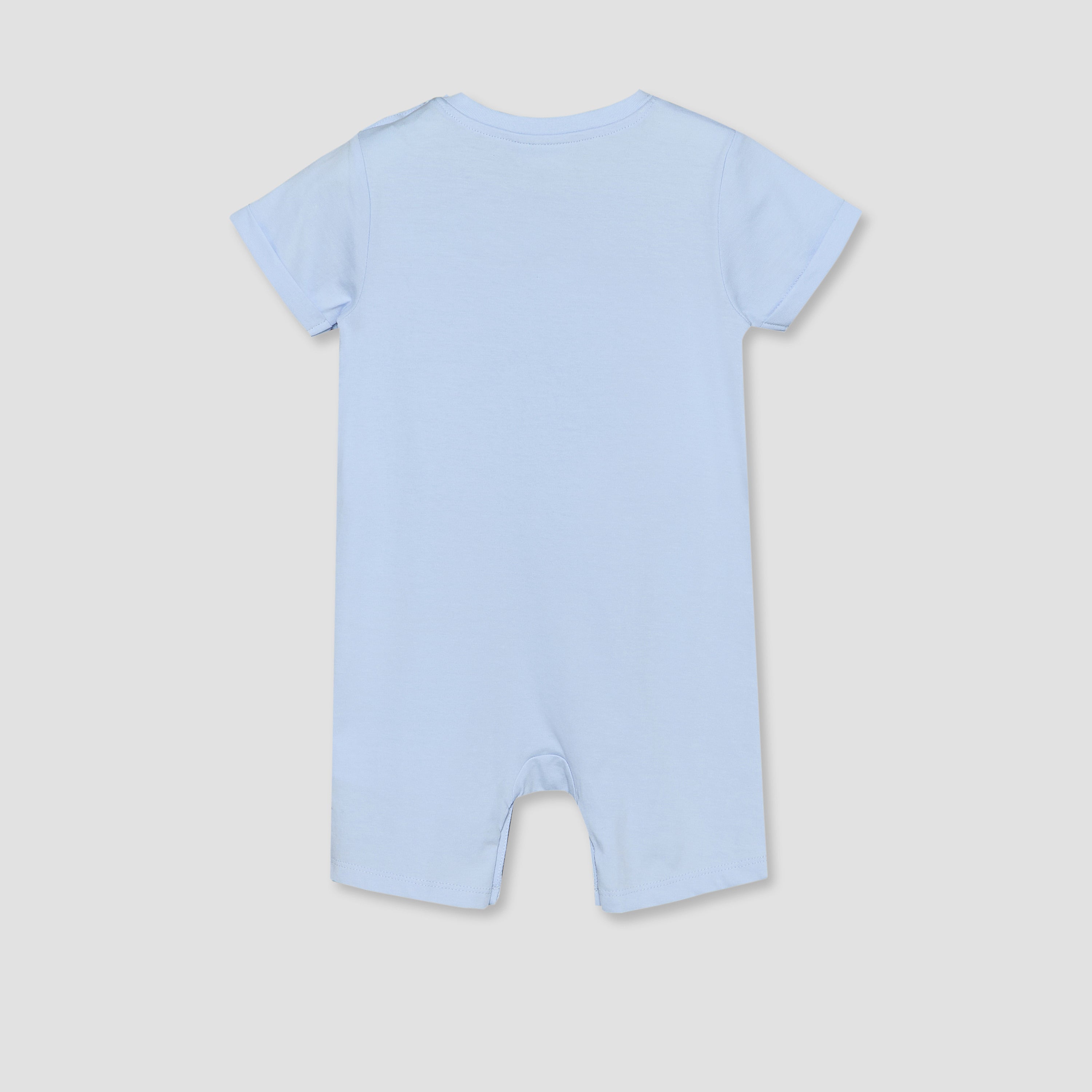 Pack of 2 Juniors Round Neck Short Sleeves Romper with Fun Print