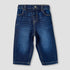 Juniors Jeans with Pockets, Elastic Waist - Blue / 12-18 mths
