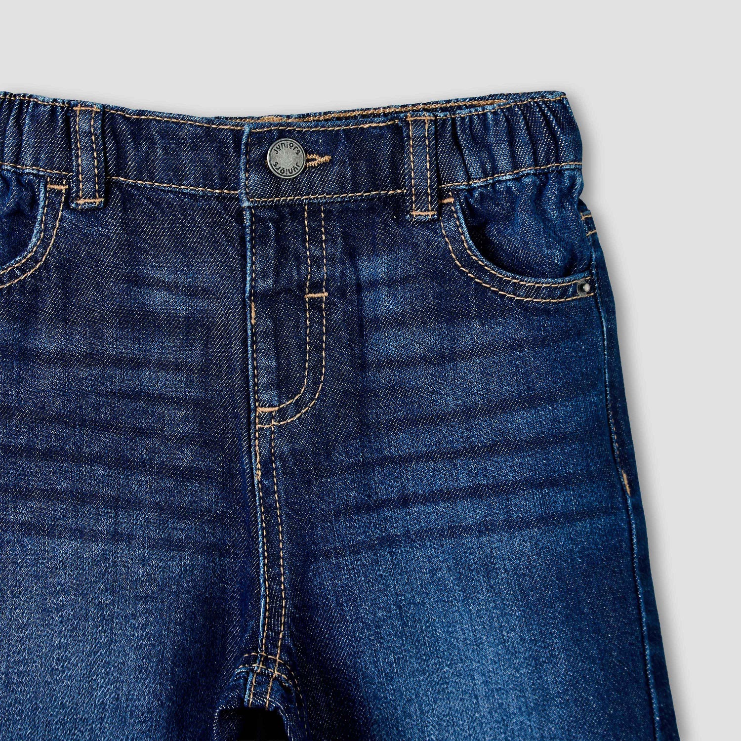 Juniors Jeans with Pockets, Elastic Waist