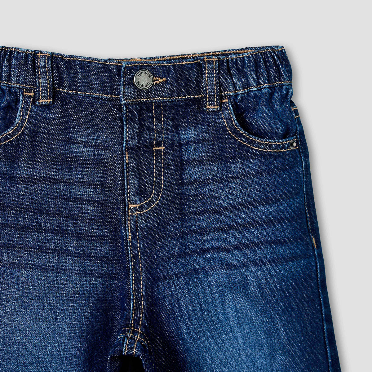 Juniors Jeans with Pockets, Elastic Waist