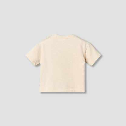Juniors Crew Neck Short Sleeves T-shirt with Animal Applique