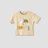 Juniors Crew Neck Short Sleeves T-shirt with Print - Beige / 12-18 mths