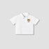 Juniors Short Sleeves Shirt with Tiger Embroidery - White / 12-18 mths