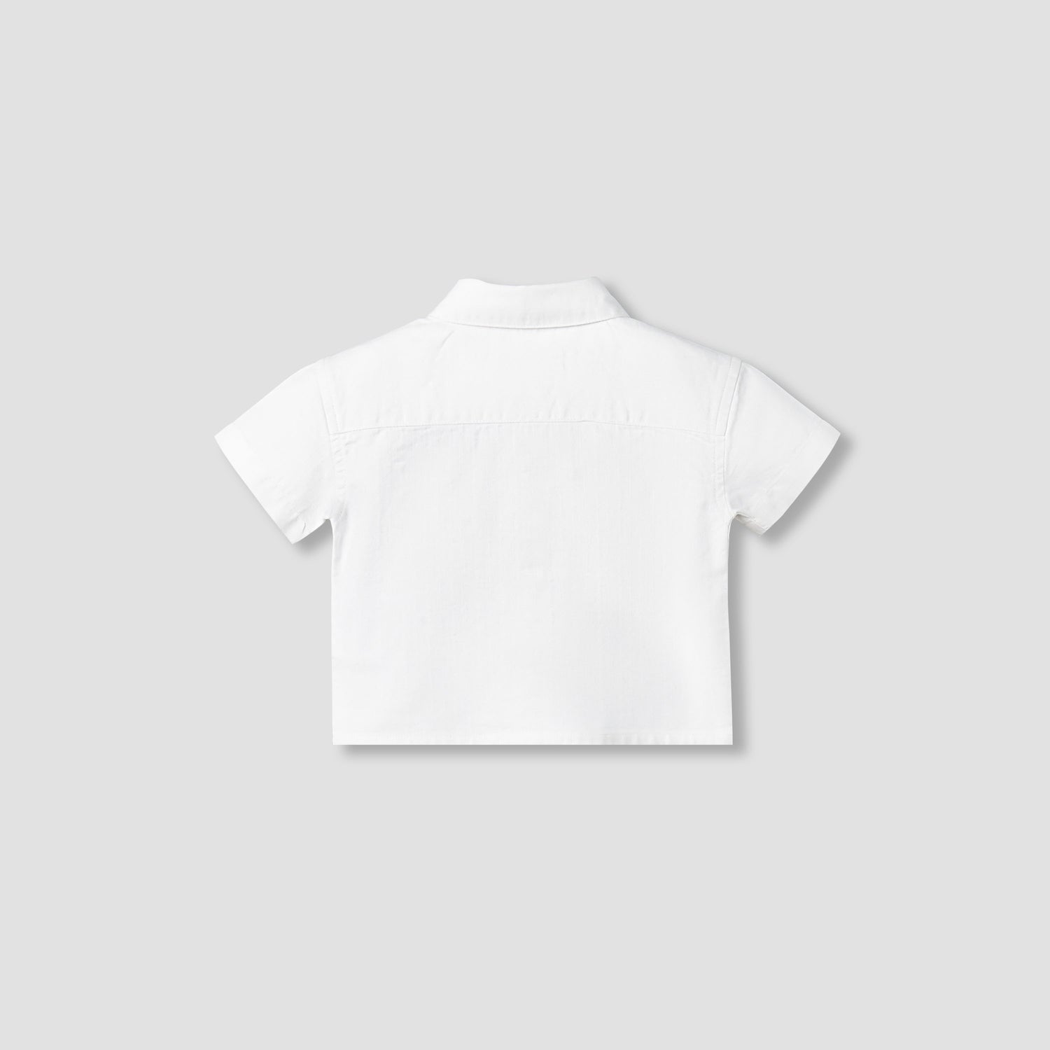 Juniors Short Sleeves Shirt with Tiger Embroidery