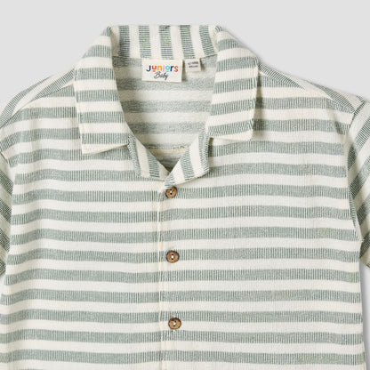 Juniors Short Sleeves Shirt with Stripes