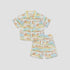 Juniors Collared Short Sleeves Shirt and Shorts Set with Desert Print - Beige / 12-18 mths