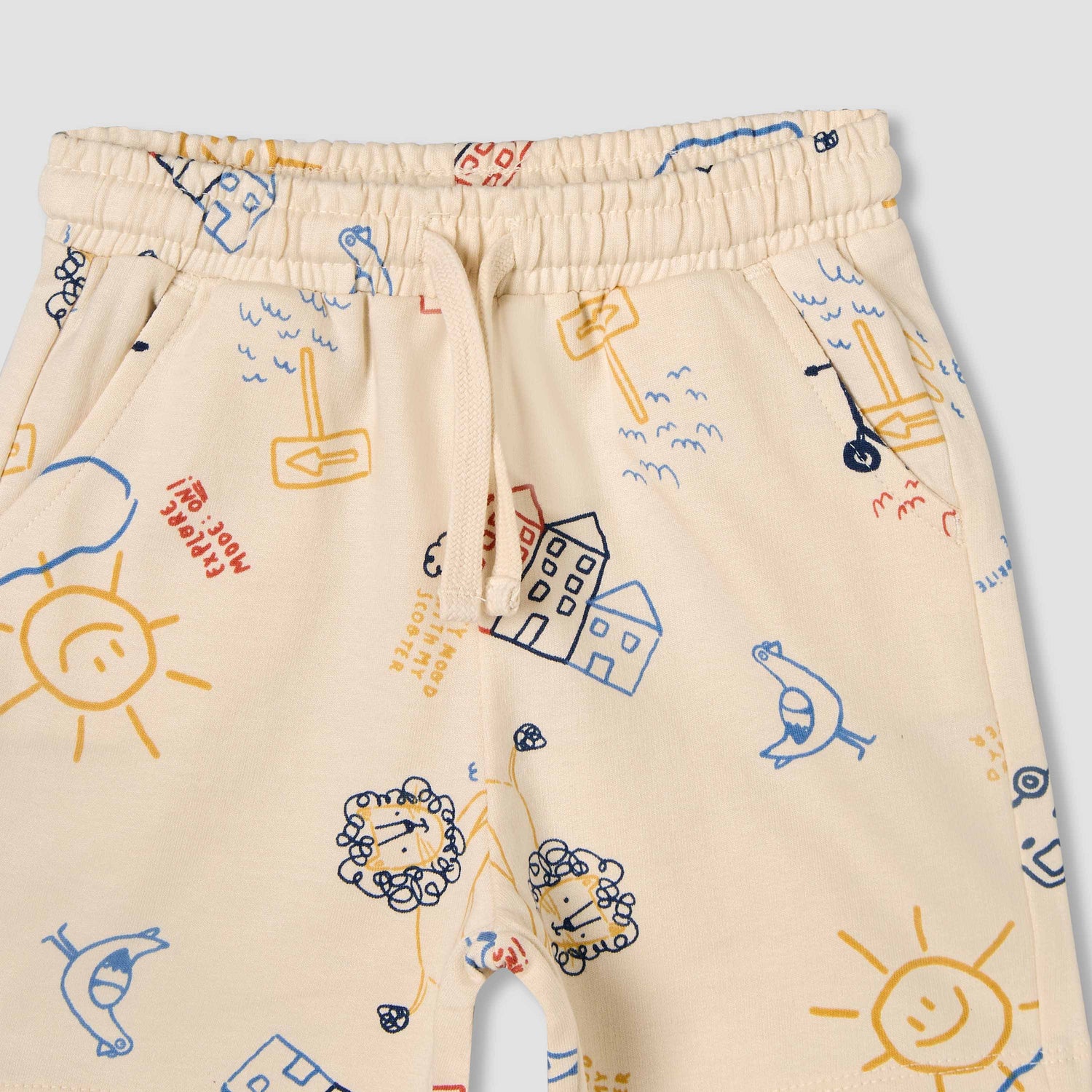 Juniors Crew Neck Short Sleeves T-shirt and Shorts Set with Print