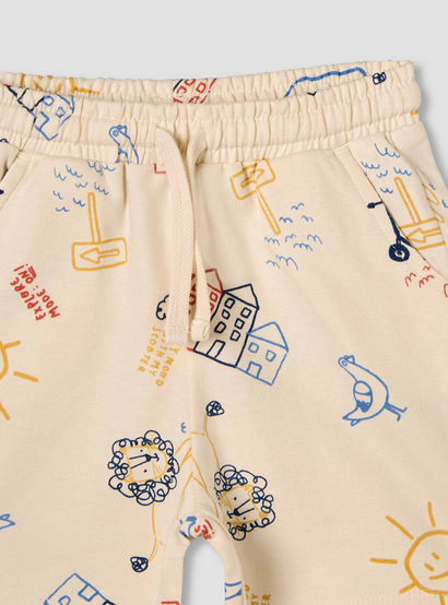 Juniors Crew Neck Short Sleeves T-shirt and Shorts Set with Print-baby-boys-clothing-setsandcoords-image-7