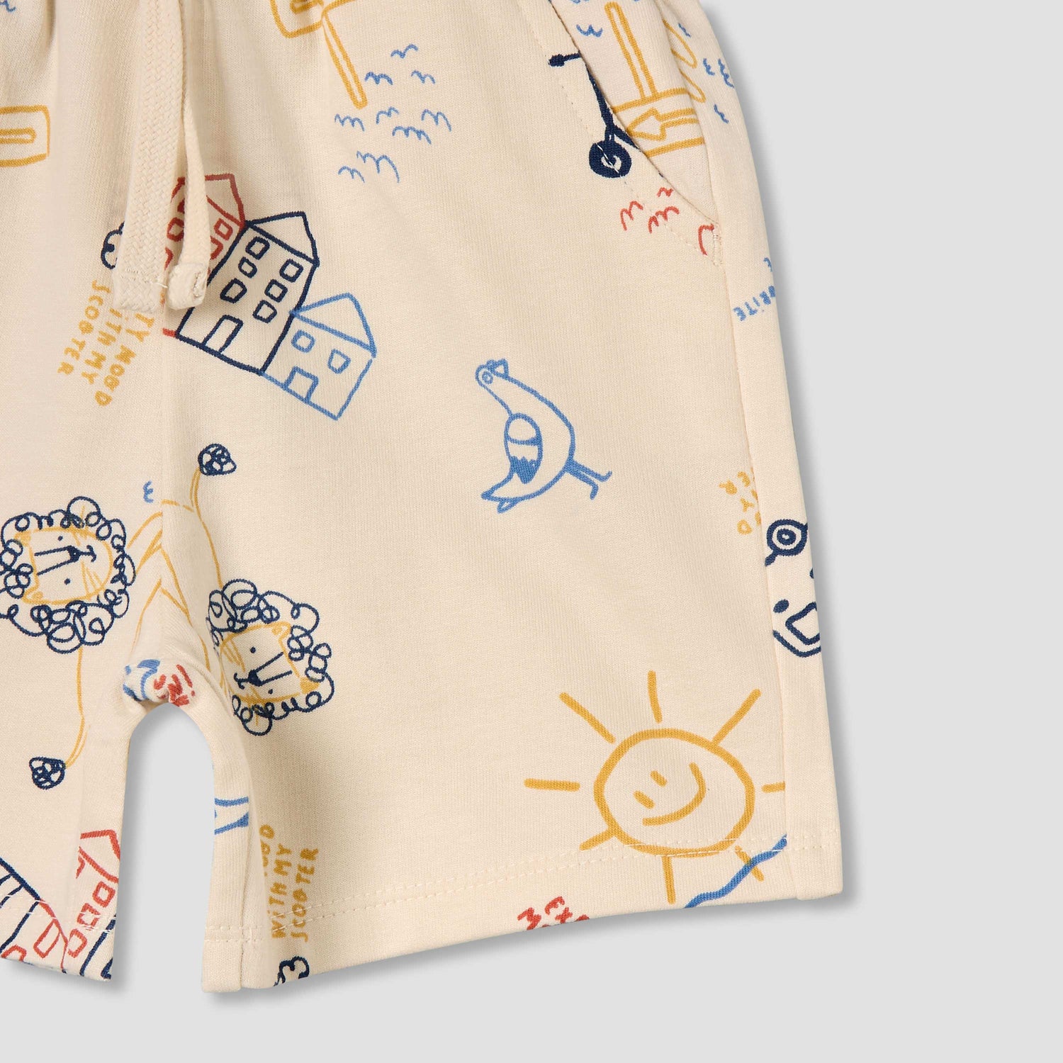 Juniors Crew Neck Short Sleeves T-shirt and Shorts Set with Print