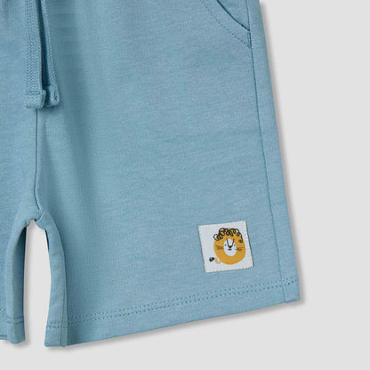 Juniors Crew Neck Short Sleeves T-shirt and Shorts Set with Graphic Print