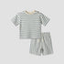 Juniors Crew Neck Short Sleeves T-shirt and Shorts Set with Button Closure - Multicolour / 12-18 mths