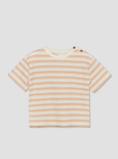 Juniors Crew Neck Short Sleeves T-shirt and Shorts Set with Stripes-baby-boys-clothing-setsandcoords-image-3