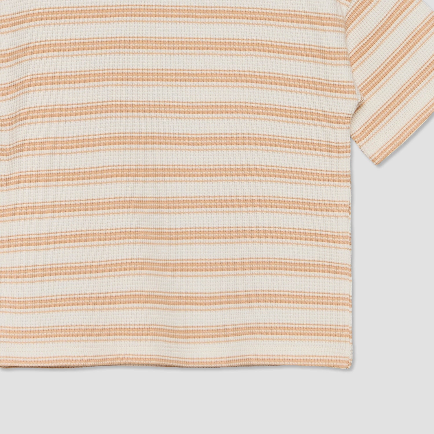 Juniors Crew Neck Short Sleeves T-shirt and Shorts Set with Stripes