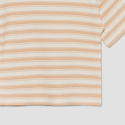 Juniors Crew Neck Short Sleeves T-shirt and Shorts Set with Stripes