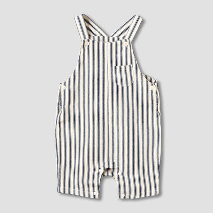 Juniors Crew Neck Short Sleeve T-shirt and Dungaree Set with Pocket