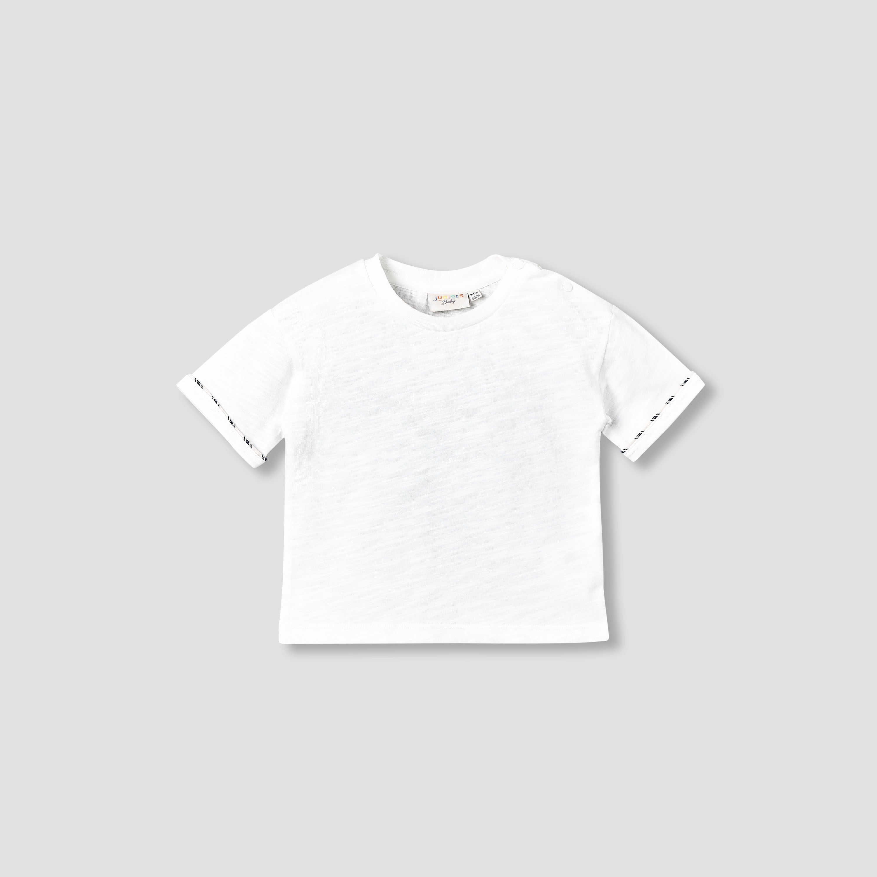 Juniors Crew Neck Short Sleeve T-shirt and Dungaree Set with Pocket
