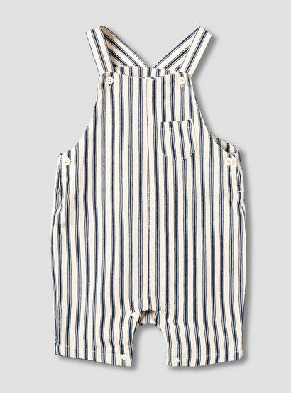 Juniors Crew Neck Short Sleeve T-shirt and Dungaree Set with Pocket-baby-boys-clothing-setsandcoords-image-4