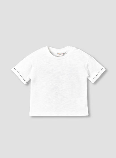 Juniors Crew Neck Short Sleeve T-shirt and Dungaree Set with Pocket-baby-boys-clothing-setsandcoords-image-5