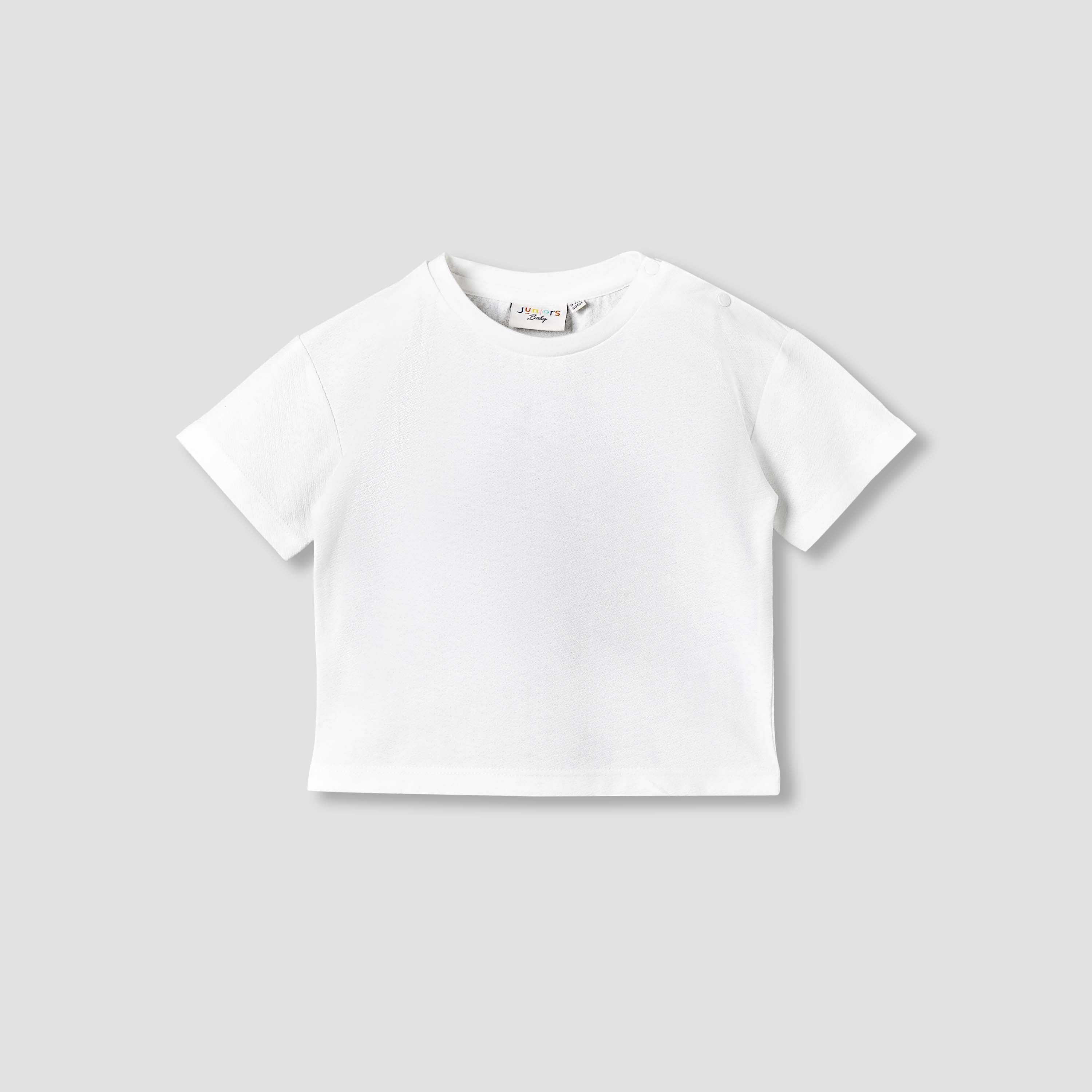 Juniors Crew Neck Short Sleeves T-shirt and Dungaree Set with Pockets