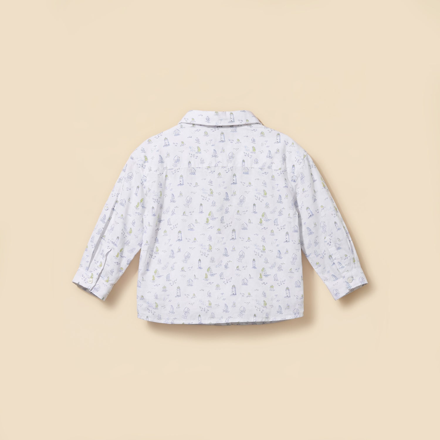 Juniors Long Sleeves Shirt with Nautical Print