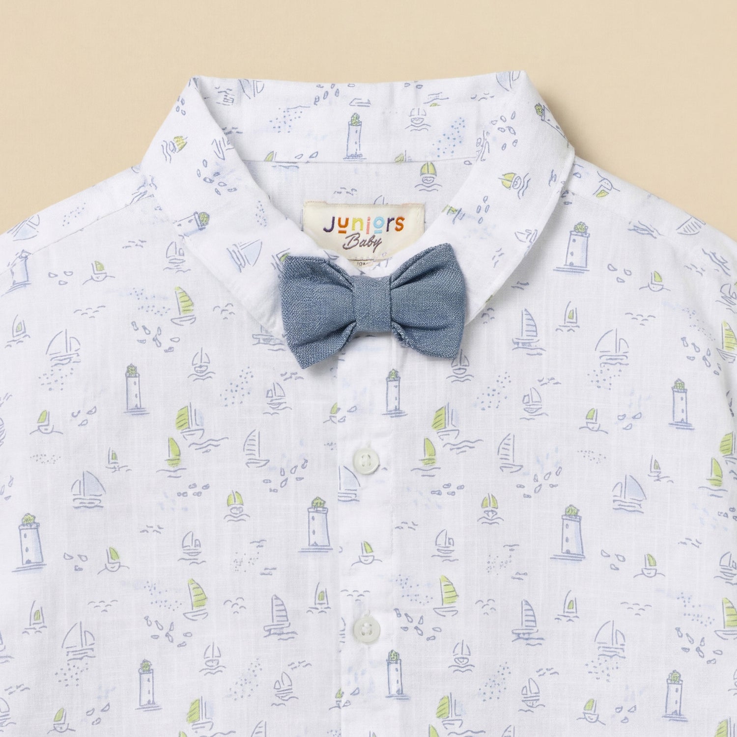 Juniors Long Sleeves Shirt with Nautical Print